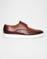 Image 1 of 5: Santoni Men's Atlantis Leather Oxfords