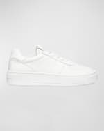 Image 1 of 4: Stuart Weitzman Leather Courtside Low-Top Sneakers
