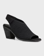 Image 4 of 5: Eileen Fisher Avil Knit Slingback Sandals