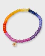 Image 1 of 5: Sydney Evan 14K Yellow Gold Multi-Color Beaded Bracelet with Sapphire and Diamonds