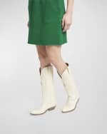 Image 2 of 6: Golden Goose Wish Star Knee Leather Cowboy Boots