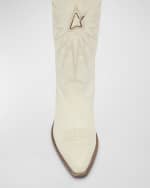 Image 4 of 6: Golden Goose Wish Star Knee Leather Cowboy Boots