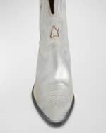 Image 3 of 5: Golden Goose Wish Star Metallic Distressed Cowboy Boots