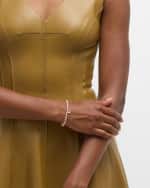 Image 5 of 5: Sydney Evan 14K Yellow Gold Enamel Heart Charm Beaded Pearl Bracelet