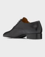 Image 3 of 6: THE ROW Kay Leather Oxford Loafers