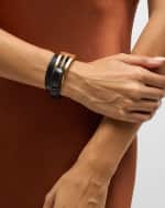 Image 2 of 5: Saint Laurent Buckle Belt Double Wrap Bracelet