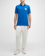 Image 2 of 6: Dolce&Gabbana Men's DG Embroidered Polo Shirt
