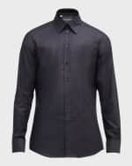 Image 1 of 6: Dolce&Gabbana Men's Pindot Cotton Dress Shirt