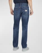 Image 4 of 6: Dolce&Gabbana Men's Classic Straight-Leg Jeans