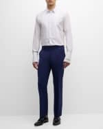 Image 2 of 6: Dolce&Gabbana Men's Retro Stretch Wool Tuxedo Pants