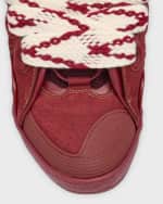 Image 4 of 6: Lanvin Men's Curb Suede Chunky Low-Top Sneakers