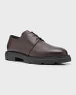 Image 5 of 6: Bally Men's Zed Grained Leather Derby Shoes