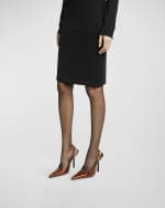 Image 2 of 6: Saint Laurent Lee Patent Slingback Pumps