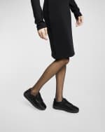 Image 2 of 6: Saint Laurent Silk Low-Top Court Sneakers