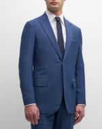 Image 3 of 6: Isaia Men's Solid Wool-Mohair Suit