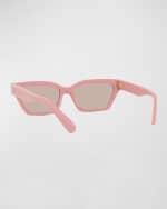 Image 2 of 5: Stella McCartney Stella Acetate Cat-Eye Sunglasses