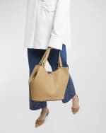 Image 2 of 6: Valentino Garavani Small Rockstud Leather Tote Bag