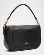 Image 4 of 6: Valentino Garavani Loco VLOGO Flap Leather Shoulder Bag