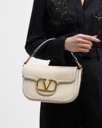 Image 3 of 6: Valentino Garavani Loco VLOGO Flap Leather Shoulder Bag