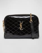 Image 1 of 6: Saint Laurent Gaby YSL Mini Crossbody Bag in Quilted Patent Leather