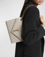 Image 2 of 6: Saint Laurent Envelope Triquilt Medium YSL Shoulder Bag in Smooth Quilted Leather