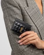 Image 2 of 4: Saint Laurent Cassandre YSL Card Case in Quilted Patent Leather