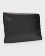 Image 4 of 6: Saint Laurent Calypso Small YSL Clutch Bag in Smooth Padded Leather