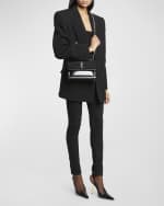 Image 2 of 6: Saint Laurent Sunset Medium YSL Crossbody Bag in Patent Leather