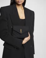 Image 3 of 6: Saint Laurent Loulou Toy YSL Crossbody Bag in Quilted Tweed