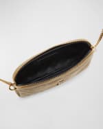 Image 5 of 6: Saint Laurent Gaby Mini YSL Crossbody Bag in Quilted Suede