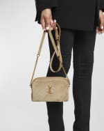 Image 3 of 6: Saint Laurent Gaby Mini YSL Crossbody Bag in Quilted Suede