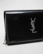 Image 5 of 5: Saint Laurent Cassandre YSL Wallet on Chain in Patent Leather
