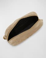 Image 5 of 5: Saint Laurent Lou Mini YSL Camera Bag in Quilted Suede