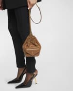 Image 2 of 6: Saint Laurent Joe Mini YSL Bucket Bag with Adjustable Strap in Smooth Leather