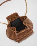 Image 5 of 6: Saint Laurent Joe Mini YSL Bucket Bag with Adjustable Strap in Smooth Leather