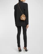 Image 3 of 6: Saint Laurent Joe Mini YSL Bucket Bag with Adjustable Strap in Smooth Leather