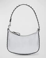 Image 1 of 6: Valentino Garavani Mini Rockstud Metallic Shoulder Bag