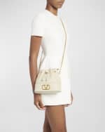 Image 2 of 6: Valentino Garavani VLOGO Drawstring Leather Chain Bucket Bag