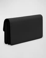 Image 4 of 6: Valentino Garavani VLOGO Flap Leather Wallet on Chain