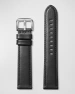 Image 1 of 3: Shinola Men's XL Leather Watch Strap, 22mm