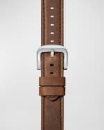 Image 1 of 3: Shinola Men's Leather Watch Strap, 24mm