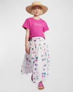 Image 2 of 5: Chloe Girl's Logo Embroidered Short-Sleeve T-Shirt, Size 4-14