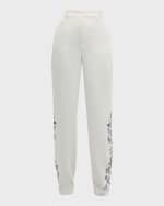 Image 1 of 6: Cinq a Sept Collins Heatset Lilac Vine Straight-Leg Pants