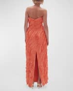 Image 3 of 5: Aje Terrene Strapless Frill Maxi Dress