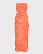 Image 1 of 5: Aje Terrene Strapless Frill Maxi Dress