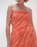 Image 5 of 5: Aje Terrene Strapless Frill Maxi Dress