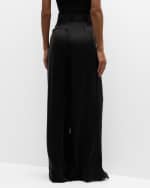 Image 5 of 7: Zimmermann Silk Wide-Leg Tuck Pants