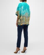 Image 3 of 6: Etro Kesa Engineer Paisley-Print Silk Open Cardigan