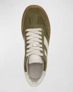 Image 4 of 4: Vince Oasis Mixed Leather Retro Sneakers