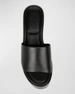 Image 5 of 5: Vince Polina Leather Slide Platform Sandals